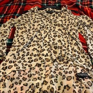 Animal print blouse